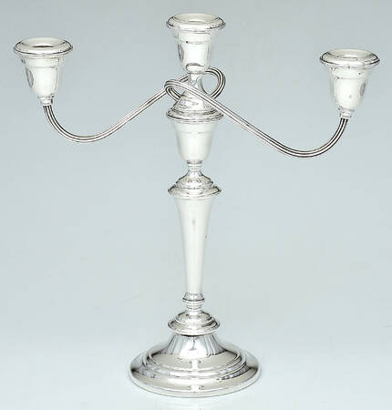Colonial (Silverplate, Hollowware) 13" 3 Light Candelabra
