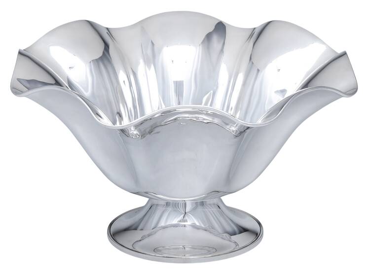 Fluted (Plated, Hollowware, Heritage) 13" Round Footed Centerpiece