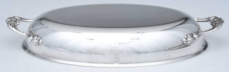 Chantilly (Silverplate, Hollowware, Older) Double Vegetable Bowl-Lid