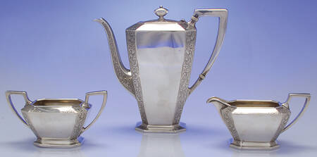 Fairfax No.4-B-Engraved (Hollowware) 3 Piece Demi Set