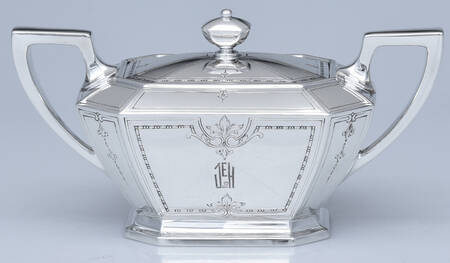 Colfax (Sterling, Hollowware) Sugar Bowl & Lid