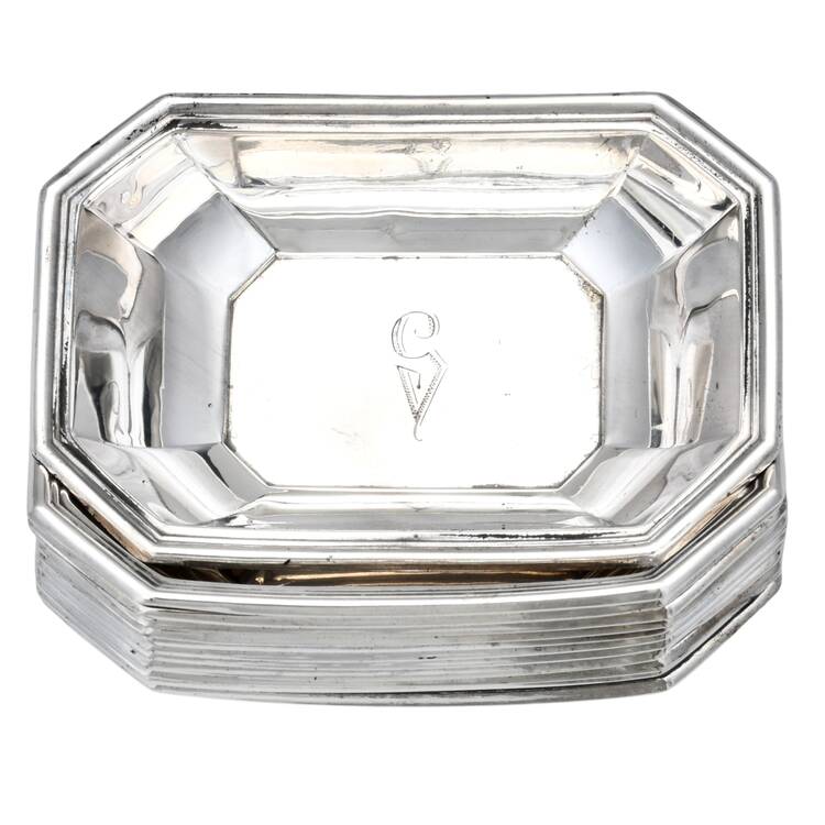 Fairfax (Sterling, Hollowware) Nut Dish (Set of 12)