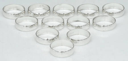 Puritan (Sterling, Hollowware) Napkin Ring - Set of 12