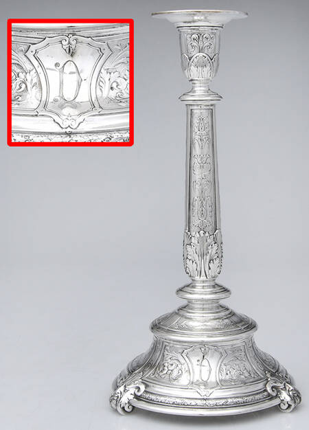 Florentine-Florenz (Sterling, 1901, Hollowware) 11" Weighted Candlestick