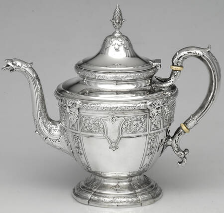 Florentine-Florenz (Sterling, 1901, Hollowware) Tea Pot