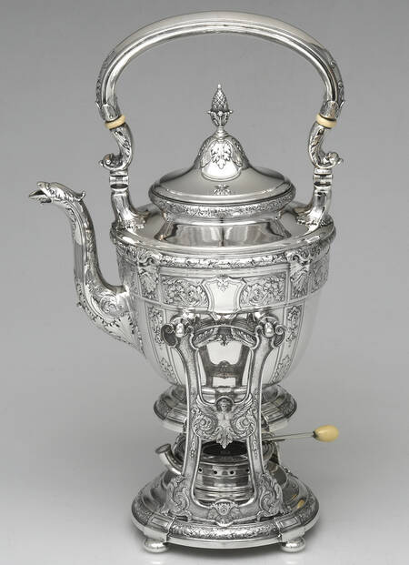 Florentine-Florenz (Sterling, 1901, Hollowware) Kettle, Stand & Burner