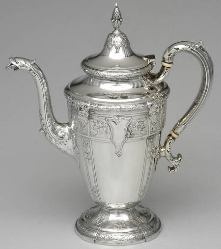 Florentine-Florenz (Sterling, 1901, Hollowware) Coffee Pot