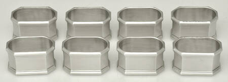 Octette (Pewter, Hollowware) Napkin Ring - Set of 8