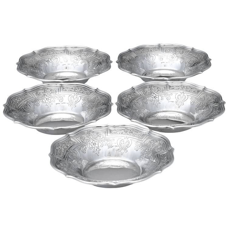 76 (Sterling, Hollowware) Nut Dish - Set of 5