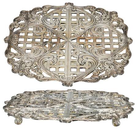 20th Century Baroque (Silverplate, Hollowware) Trivet