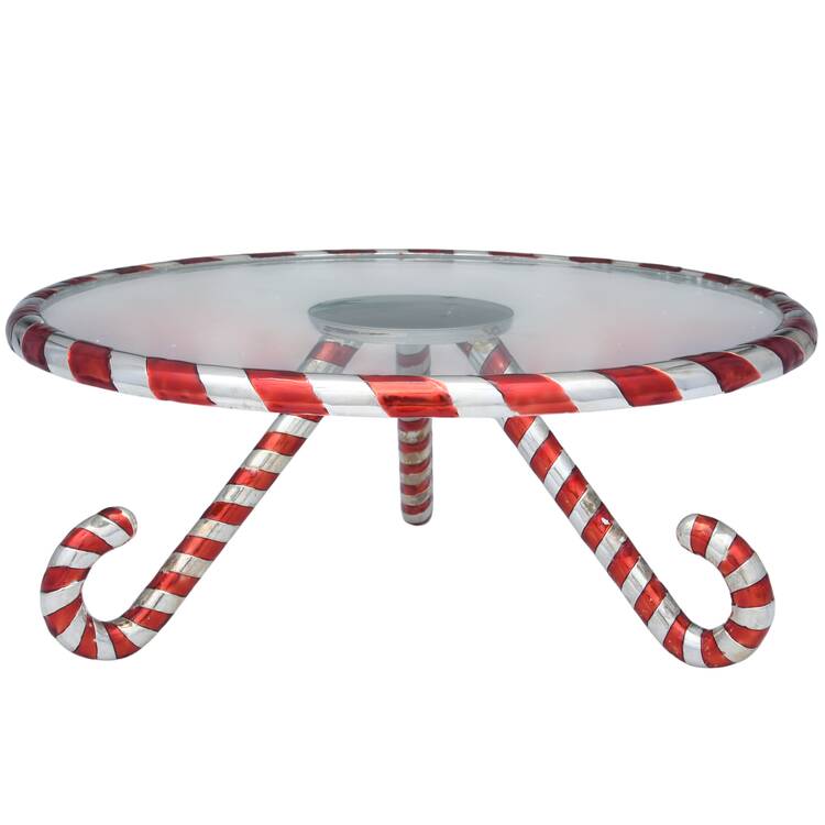 Candy Cane (Silverplate, Hollowware) Silverplate Cake Stand