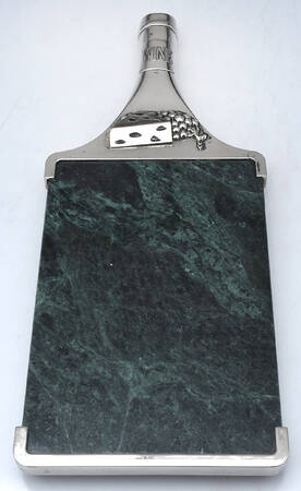 Silverplate Hollowware Marble Cheese Board