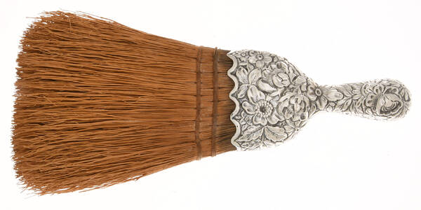 Repousse Chased (Sterilng, Hollowware) Sterling Handle Whisk Broom