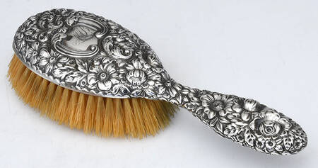 Repousse Chased (Sterilng, Hollowware) Hair Brush