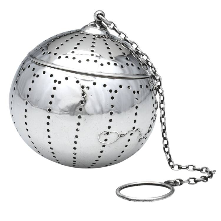 Tea Balls (Sterling, Hollowware) Tea Ball with Chain