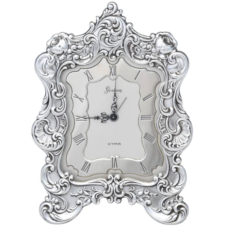 321 (Sterling, Hollowware) Desktop Alarm Clock-Weighted