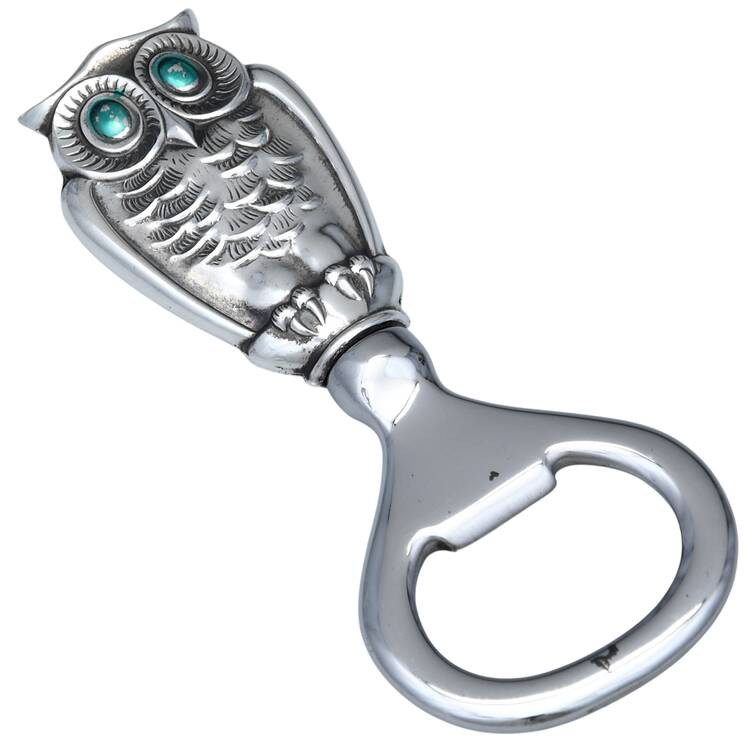 404 (Sterling, Hollowware) Bottle Opener with Stainless Bowl