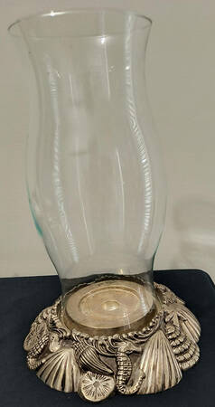 Seashells (Silverplate, Hollowware) 1 Piece Hurricane Lamp