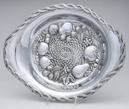 Country Terrace (Metal Hollowware) Tray for Chip & Dip Set