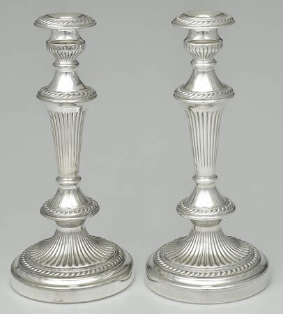 GDS12 (Silverplate, Hollowware) Pair of 12" Candlesticks