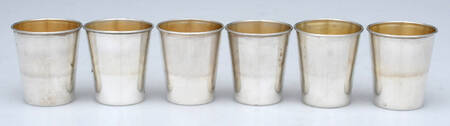 31 (Sterling, Hollowware) Shot Glass - Set of 6