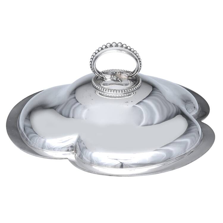 7006 (Silverplate, Hollowware) Lid for 3 Part Trefoil Divided Vegetable