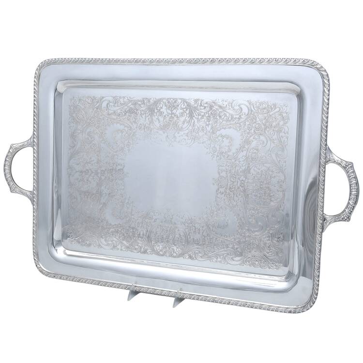 Avon (Silverplate, Hollowware) Large Silverplate Waiter Tray