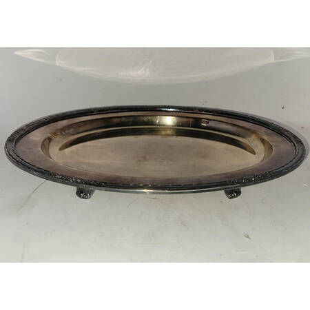 Camille (Silverplate, Hollowware) 12" 4 Toed Oval Breakfast Dish No Lid