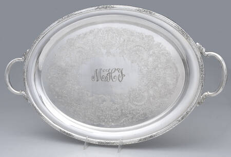Camille (Silverplate, Hollowware) Large Silverplate Waiter Tray