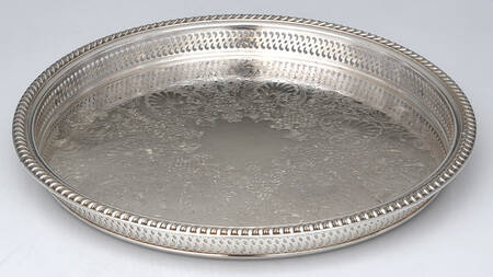 Castleton (Silverplate, Hollowware) 15" Gallery Tray