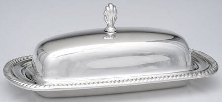 Castleton (Silverplate, Hollowware) 1/4 Pound Covered Butter by International Silver