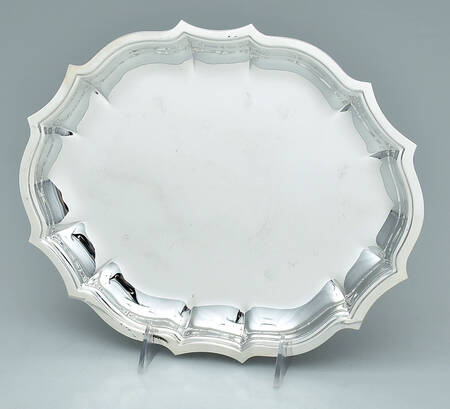 Chippendale (Silverplate, Hollowware, Four Toe) Small Plated Meat Platter No Well
