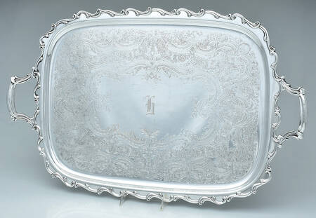 Joanne (Silverplate, Hollowware) Large Silverplate Waiter Tray