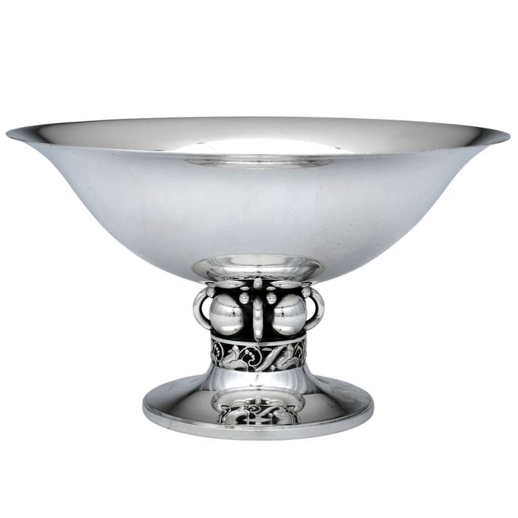 La Paglia Designed (Sterling, Hollowware) Round Sterling Footed Centerpiece