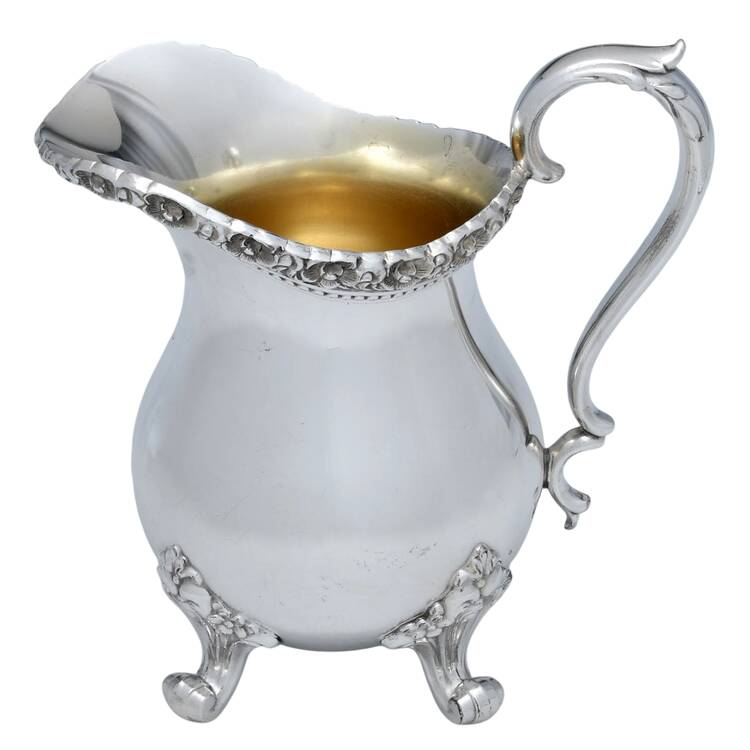 Du Barry-Floral Border (Silver, Hollowware, Wbswcx) Creamer