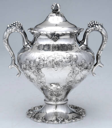 Vintage-Chased (Silverplate, Hollowware) Sugar Bowl & Lid