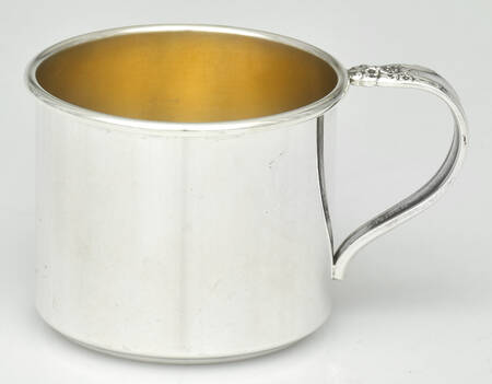 Prelude-Plain (Sterling Hollowware) Gold Lined Baby Cup