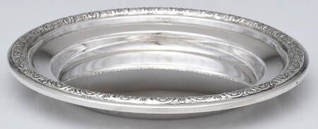 Prelude-Plain (Sterling Hollowware) Sterling Round Covered Butter No Lid