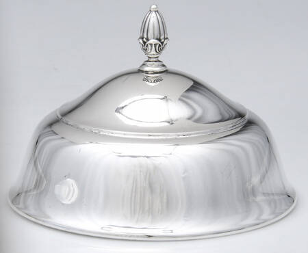 Prelude-Plain (Sterling Hollowware) Lid for Sterling Round Covered Butter