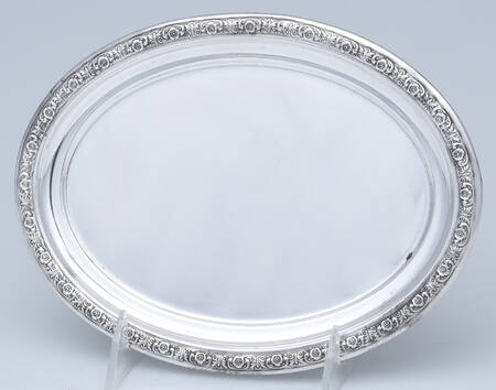 Prelude-Plain (Sterling Hollowware) Tray for Mini Creamer & Open Sugar Set