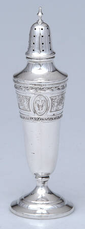 Wedgwood (Sterling, Hollowware, Geometric Base) Salt Shaker