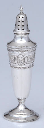 Wedgwood (Sterling, Hollowware, Geometric Base) Pepper Shaker