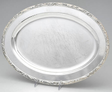 Beverly Manor (Silverplate, Hollowware) Small Plated Meat Platter No Well