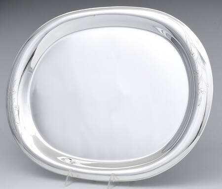 Springtime (Silverplate, Hollowware) Medium Plated Meat Platter No Well