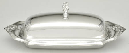 Spring Garden (Silverplate, Hollowware) 1/4 Pound Covered Butter