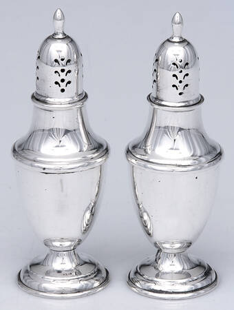 Berkeley (Sterling, 1915, Hollowware) Salt and Pepper Set