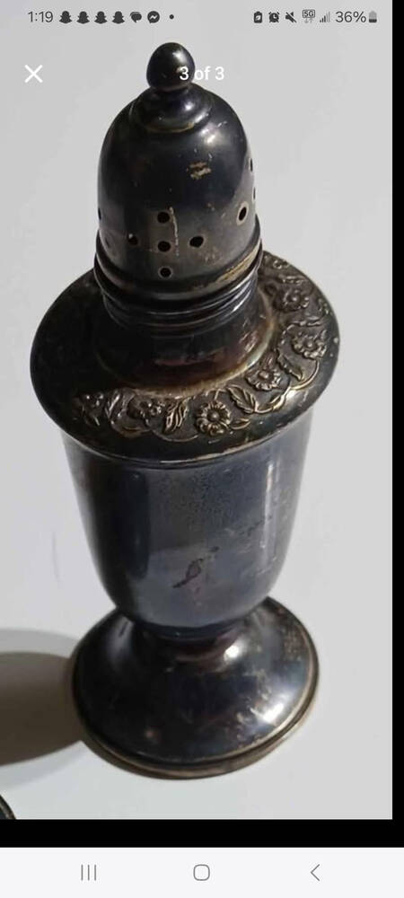 Springtime (Sterling, 1935, Hollowware) Weighted Salt Shaker