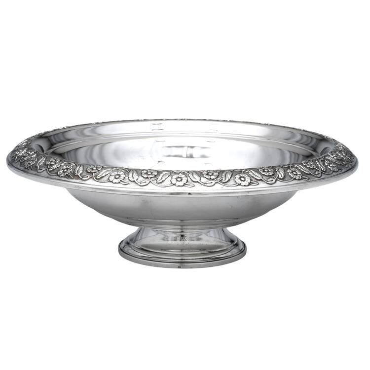Springtime (Sterling, 1935, Hollowware) Weighted Round Compote (Height X Width)