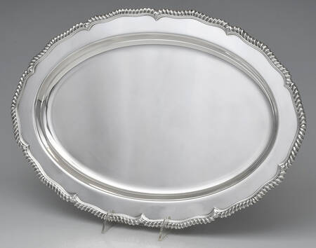 Staffordshire (Silverplate, Hollowware)  19" Oval Serving Platter