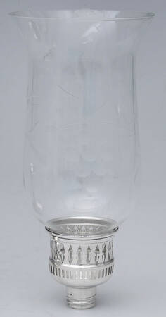 1901 (Sterling, Hollowware) Glass Globe for Hurricane Lamp